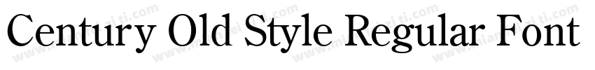 Century Old Style Regular Font字体转换